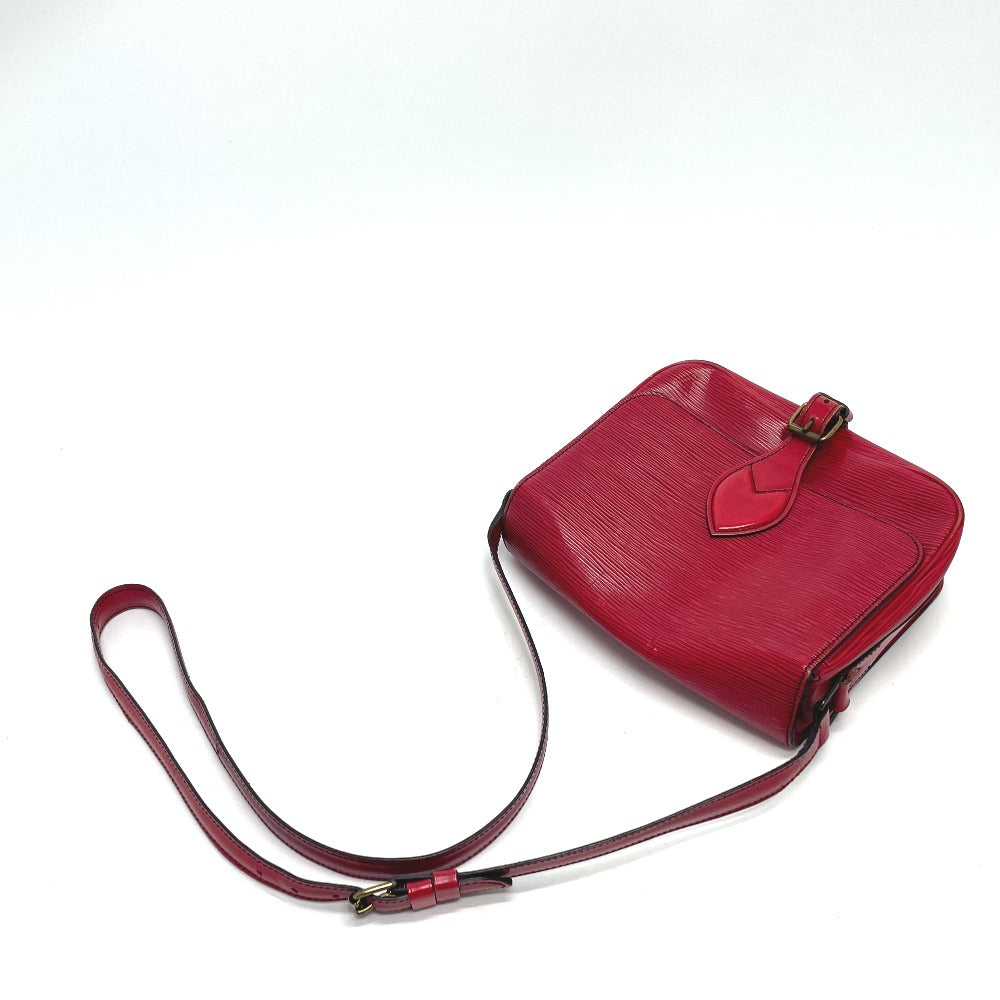 LOUIS VUITTON M52247 Epi Carte Ciel MM Bag Pochette Shoulder Bag in Epi Leather, Women's, Castilian Red