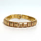 LOUIS VUITTON M64650 Nanogram Tennis Bracelet, Women's, Gold