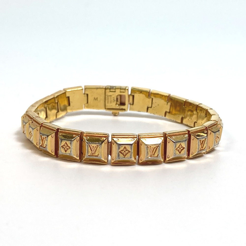 LOUIS VUITTON M64650 Nanogram Tennis Bracelet, Women's, Gold
