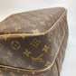 LOUIS VUITTON M41392 Monogram Alize de Poche Bag, 2-Way Shoulder Bag/Boston Bag, Monogram Canvas, Unisex, Brown