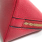 LOEWE Anagram Cosmetic Pouch, Leather, Red, Women's