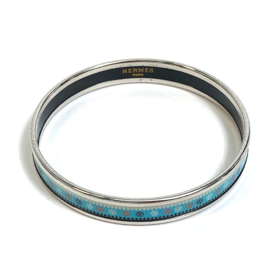 HERMES Enamel PM Bangle, Fashion Jewelry, Cloisonné Enamel, Light Blue