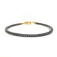 HERMES Jumbo Bracelet, Leather, Women's, Black/Gray