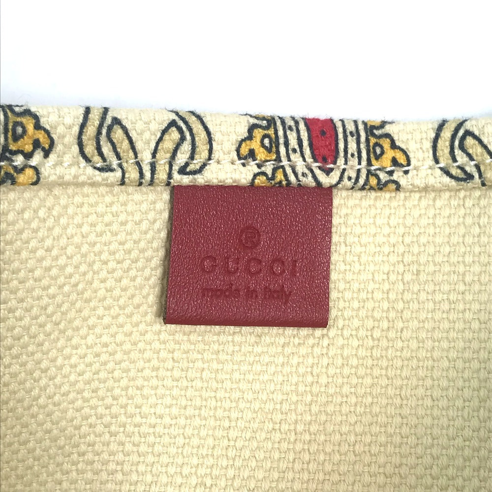 GUCCI 総柄 カバン 肩掛け ショルダーバッグ トートバッグ キャンバス レディース マルチカラー
