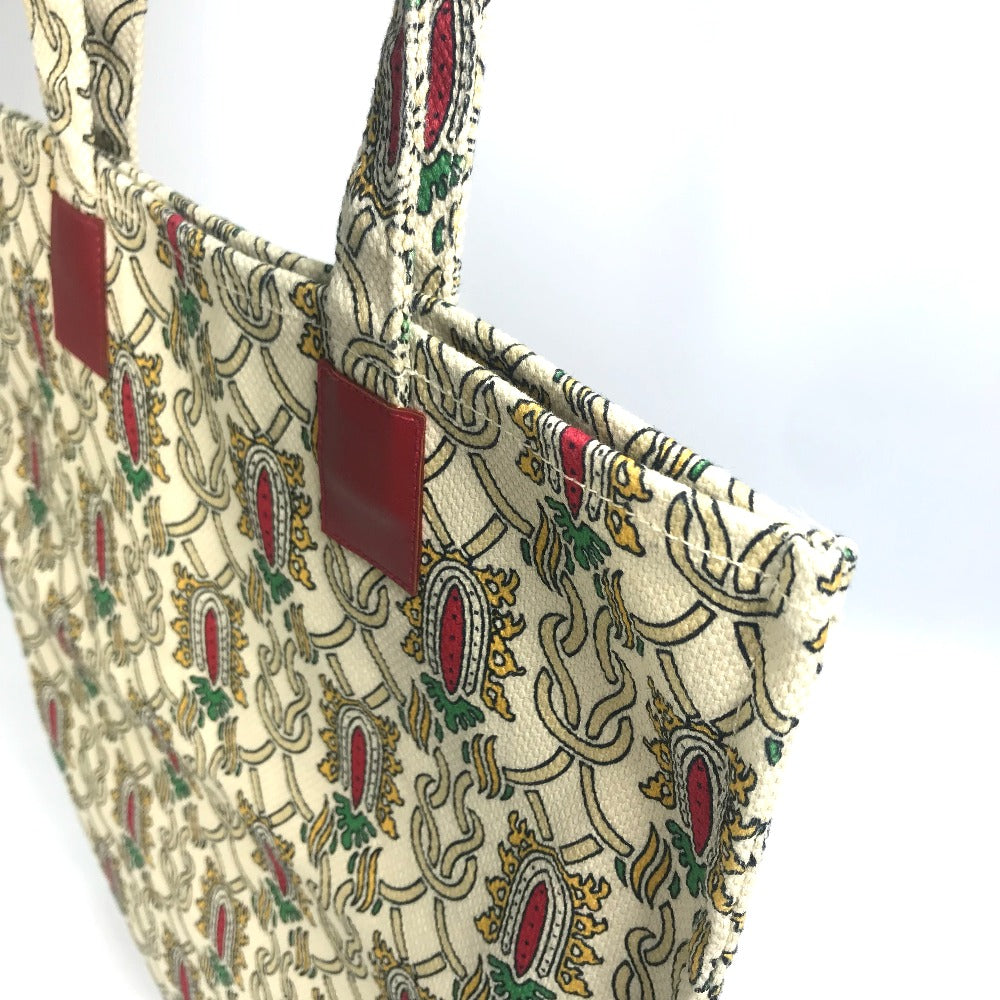 GUCCI 総柄 カバン 肩掛け ショルダーバッグ トートバッグ キャンバス レディース マルチカラー