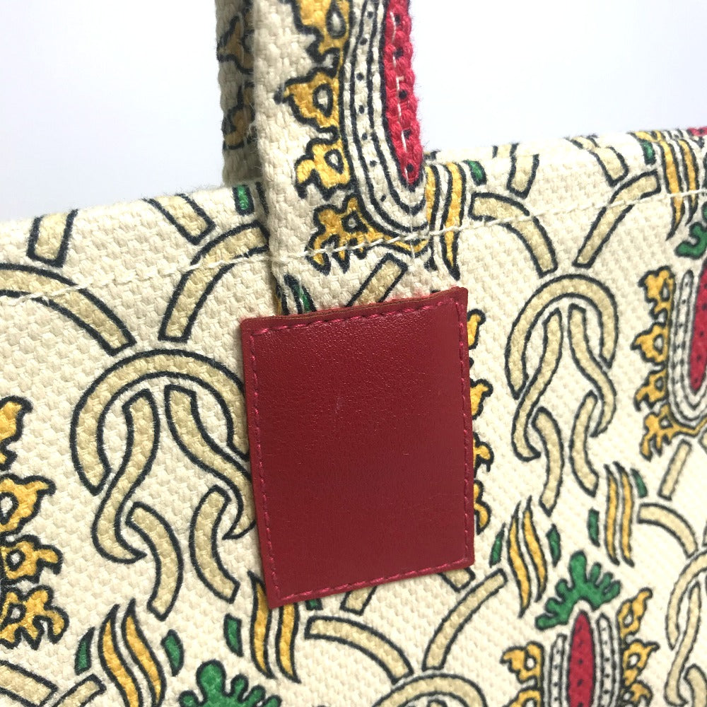 GUCCI 総柄 カバン 肩掛け ショルダーバッグ トートバッグ キャンバス レディース マルチカラー