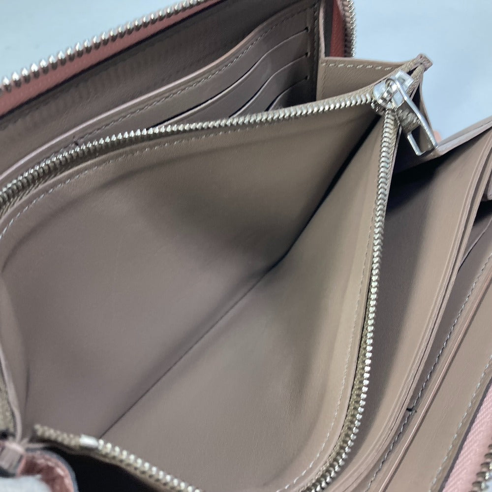 LOUIS VUITTON M63103 Portefeuille Comet L-shaped zipper long wallet in Taurillon leather, women's, pink