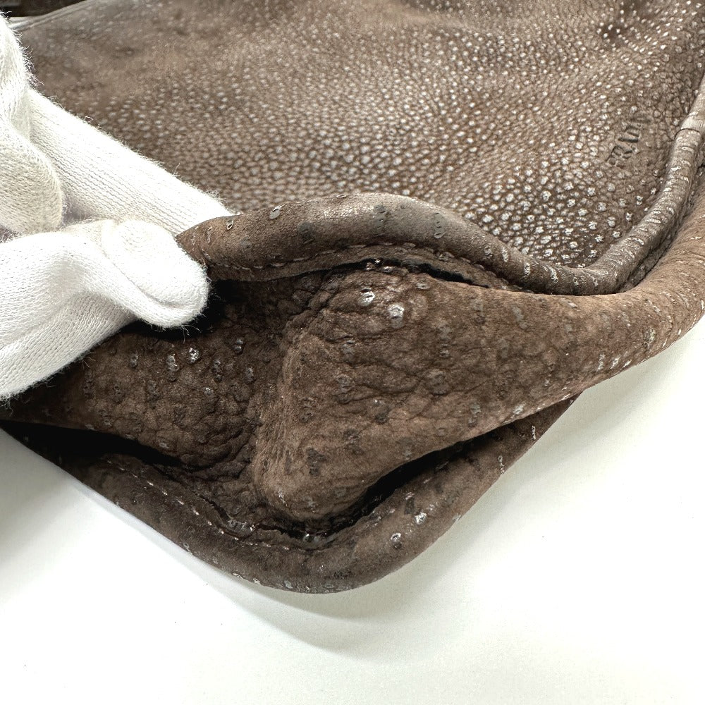 PRADA Shoulder Bag Leather Women's Brown