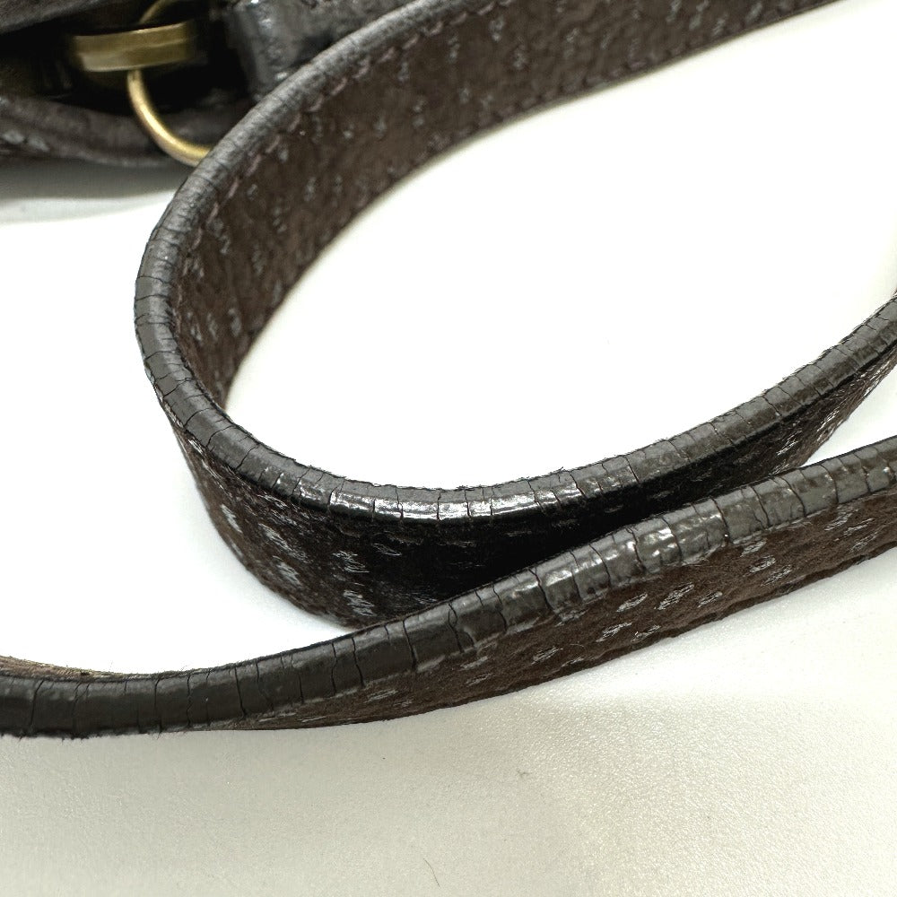 PRADA Shoulder Bag Leather Women's Brown