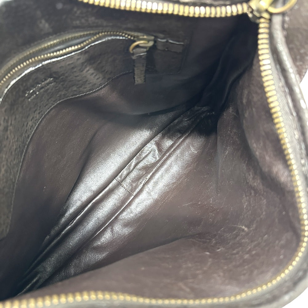 PRADA Shoulder Bag Leather Women's Brown