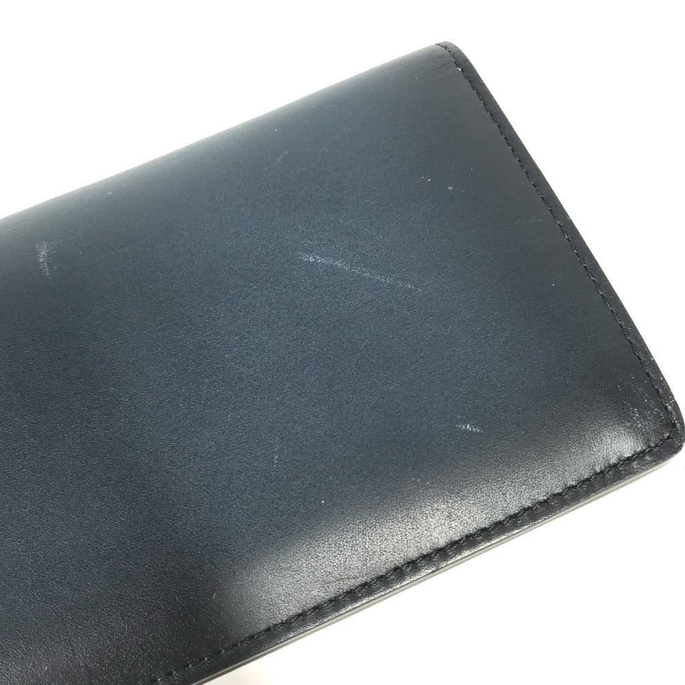 LOUIS VUITTON M41899 Cuir Ombre Portefeuille Brazza Long Wallet, Bifold Leather, Men's, Navy