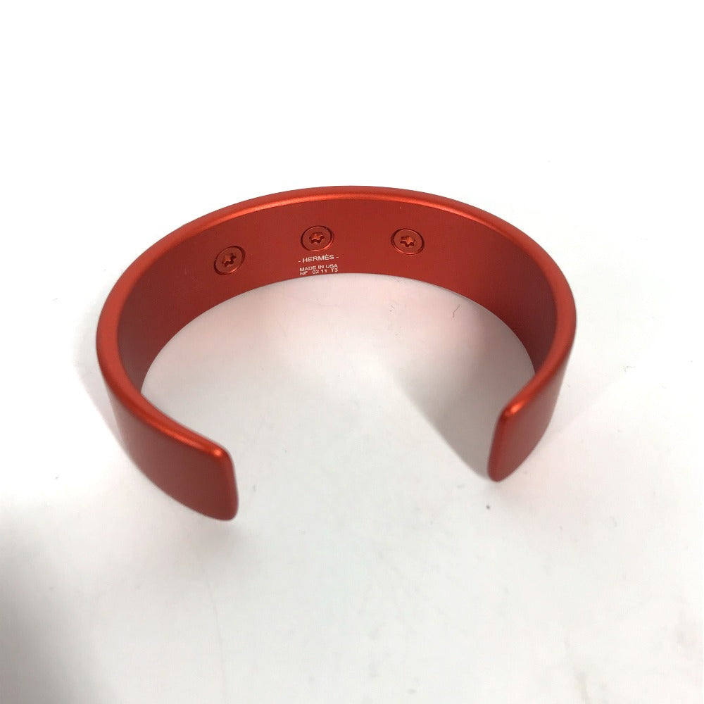 HERMES Collier de Chien Medor Sunset Bracelet/Bangle, Aluminum, Women's, Orange
