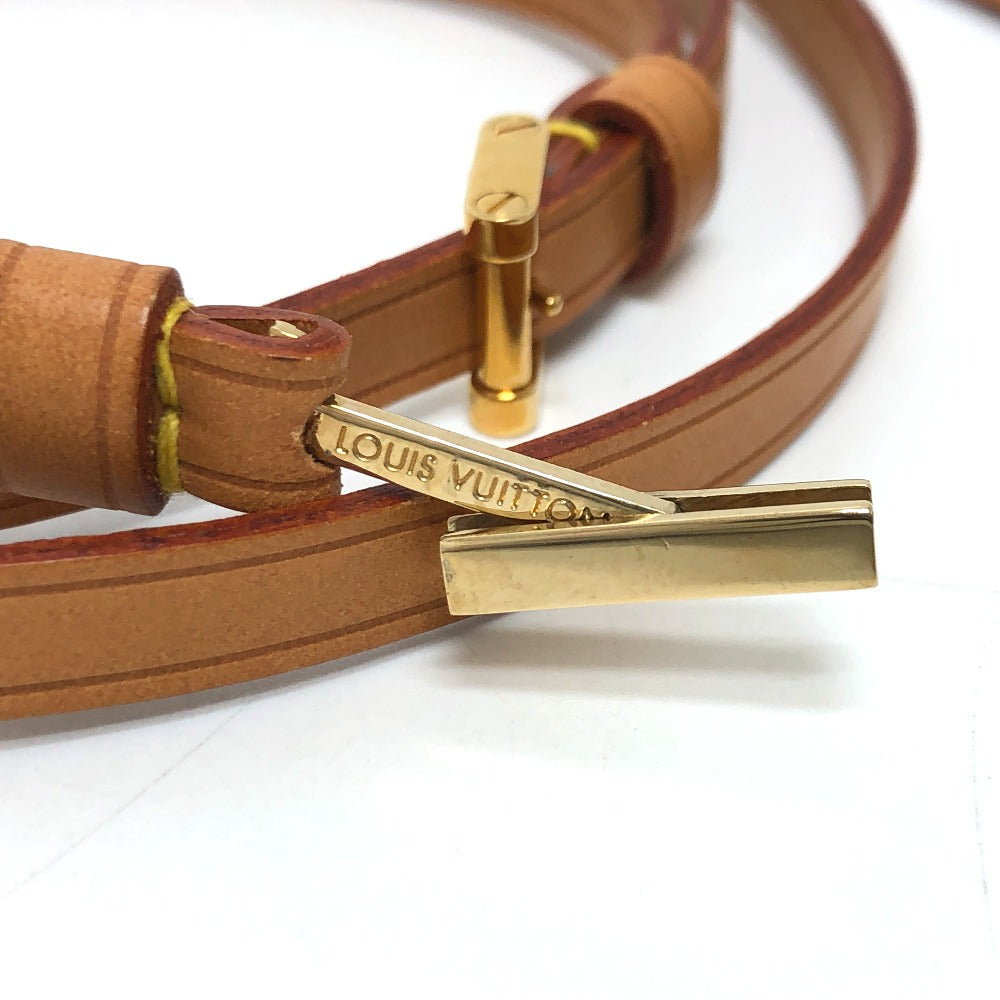 LOUIS VUITTON Strap Shoulder Belt, Women's, Natural Leather, Beige