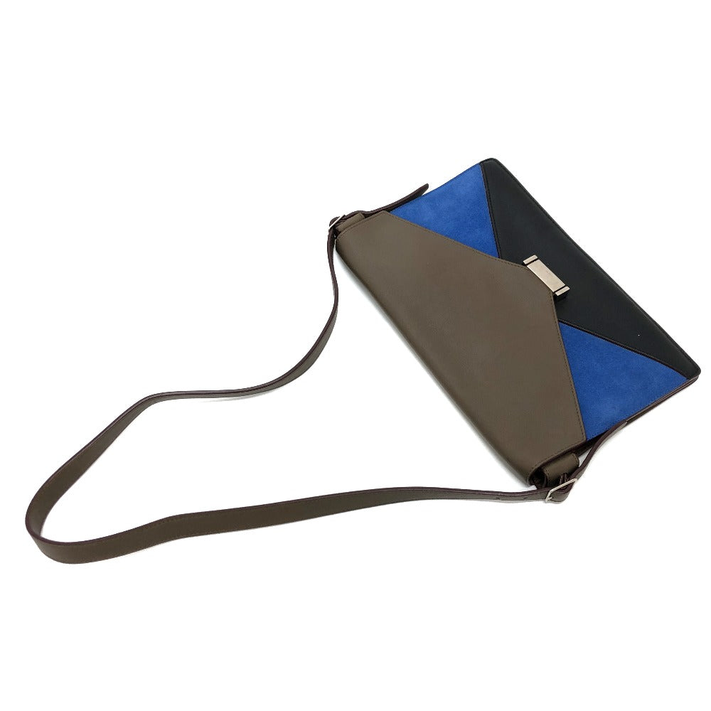 CELINE Women's Brown Leather Crossbody Bag Shoulder Bag