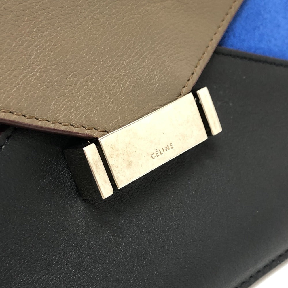 CELINE Women's Brown Leather Crossbody Bag Shoulder Bag