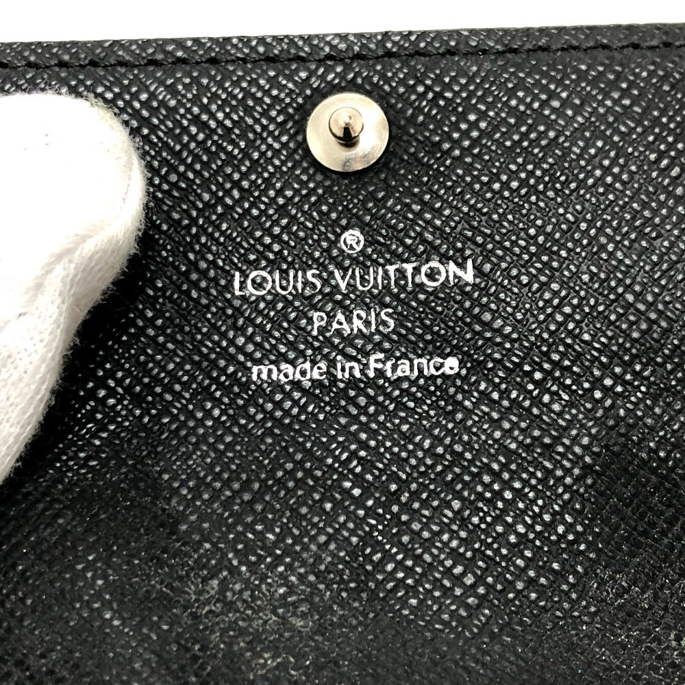 LOUIS VUITTON N62662 Damier Graphite Multicle 6 Key Case, Men's, Black, Damier Graphite Canvas