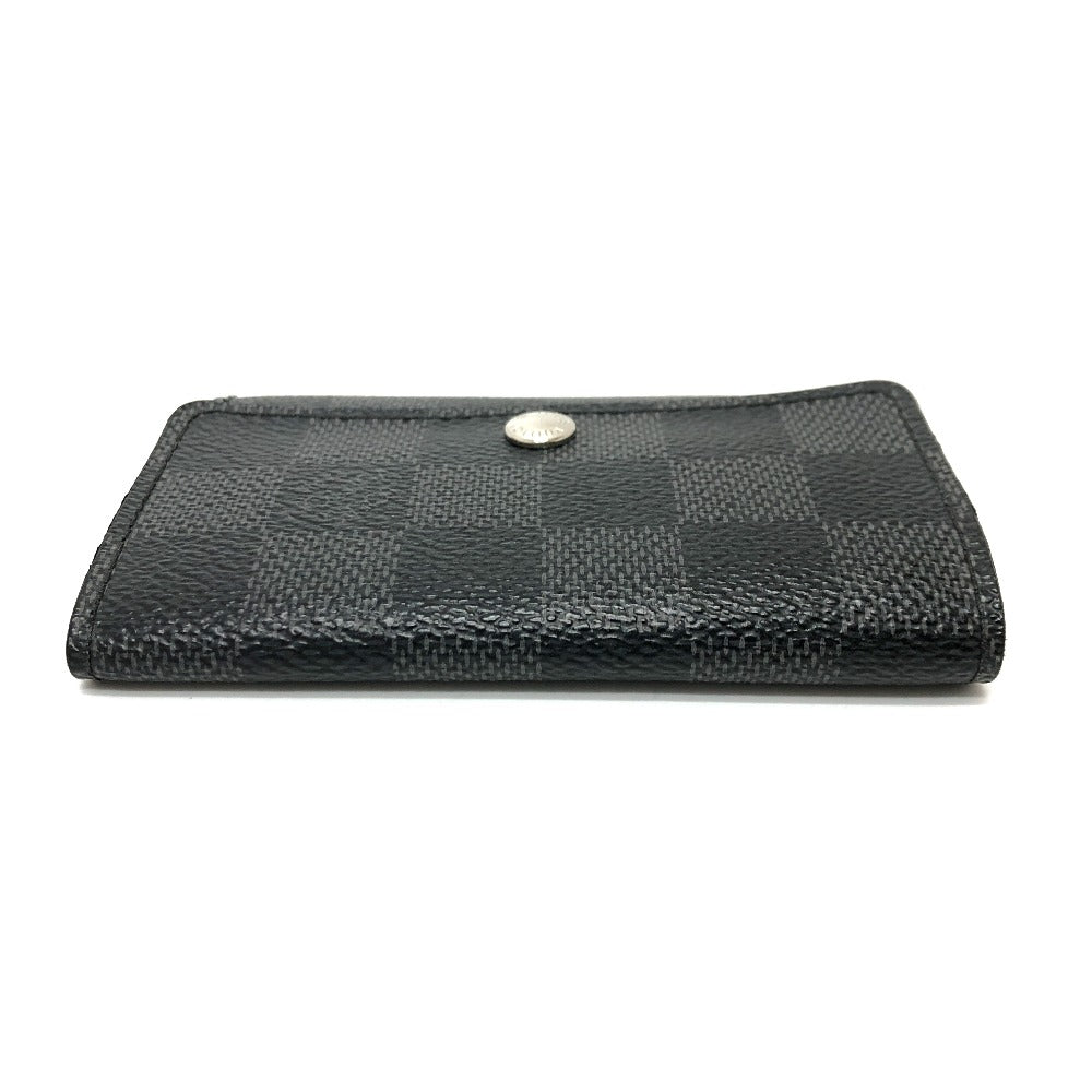 LOUIS VUITTON N62662 Damier Graphite Multicle 6 Key Case, Men's, Black, Damier Graphite Canvas
