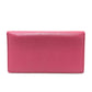 BVLGARI Logo Clip Long Wallet, Leather, Women's, Pink