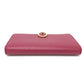 BVLGARI Logo Clip Long Wallet, Leather, Women's, Pink