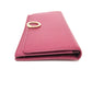 BVLGARI Logo Clip Long Wallet, Leather, Women's, Pink