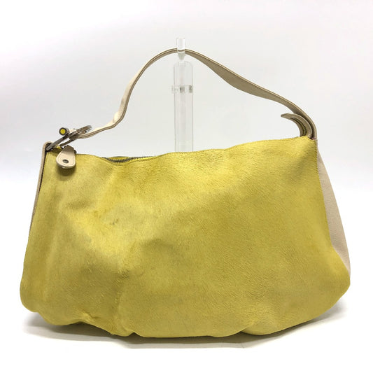BVLGARI ビーゼロ ショルダーバッグ ハラコ/レザー レディース イエロー