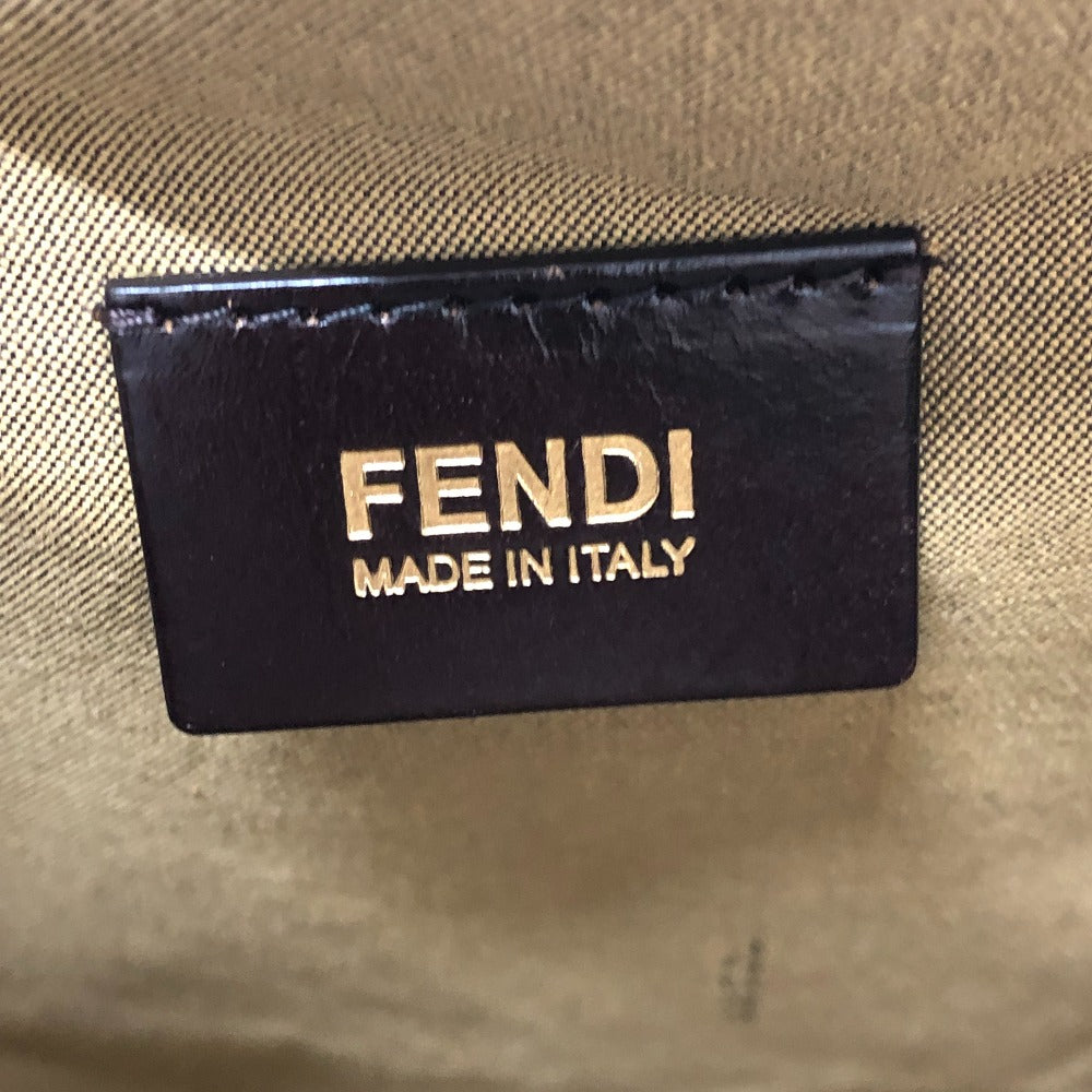 FENDI 8BH173 ロゴチャーム レオパード カバン バッグ ハンドバッグ キャンバス レディース - brandshop-reference