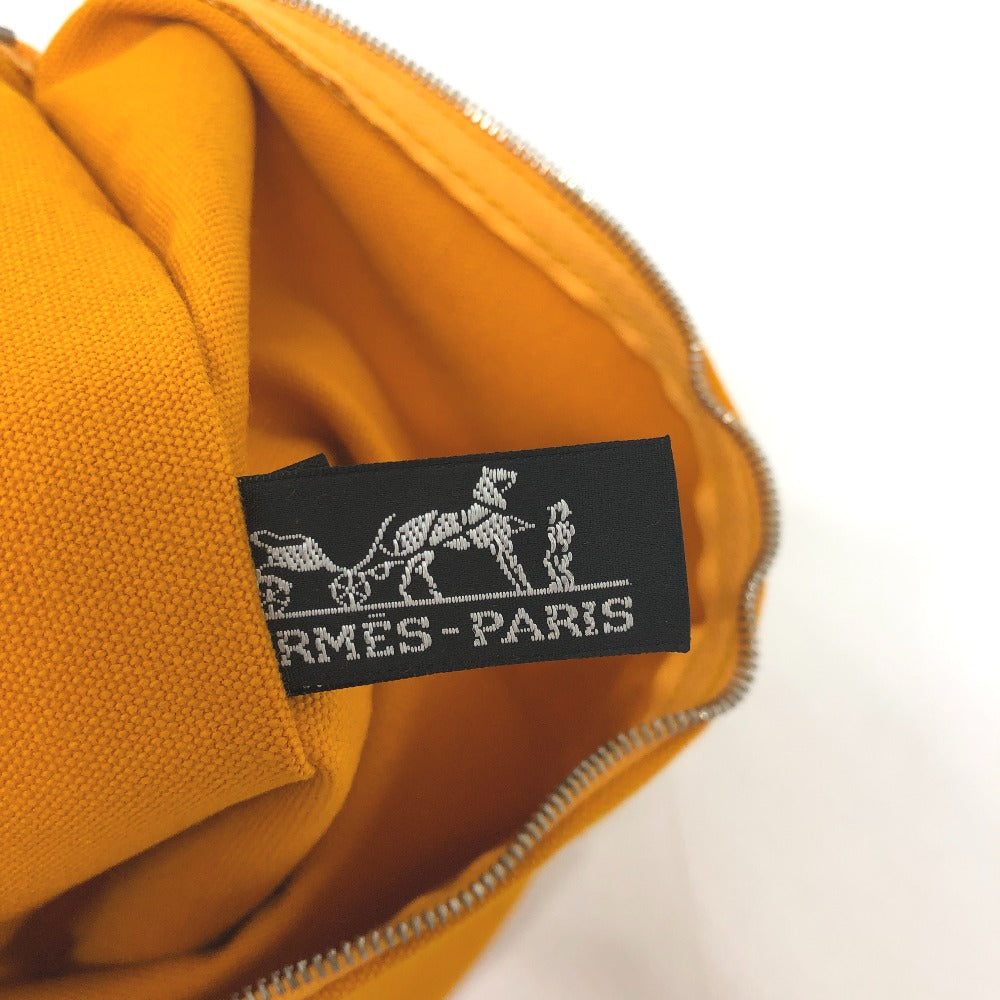 HERMES ロゴ フラット カバン バッグ ポーチ キャンバス レディース - brandshop-reference