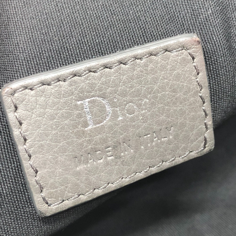 Dior アトリエ ローラーバッグ 筒型 バッグ カバン 斜め掛けバック ショルダーバッグ レザー レディース グレー