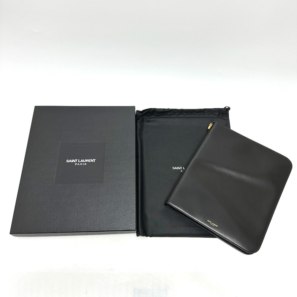 SAINT LAURENT PARIS 326604 ロゴ iPadケース レザー メンズ