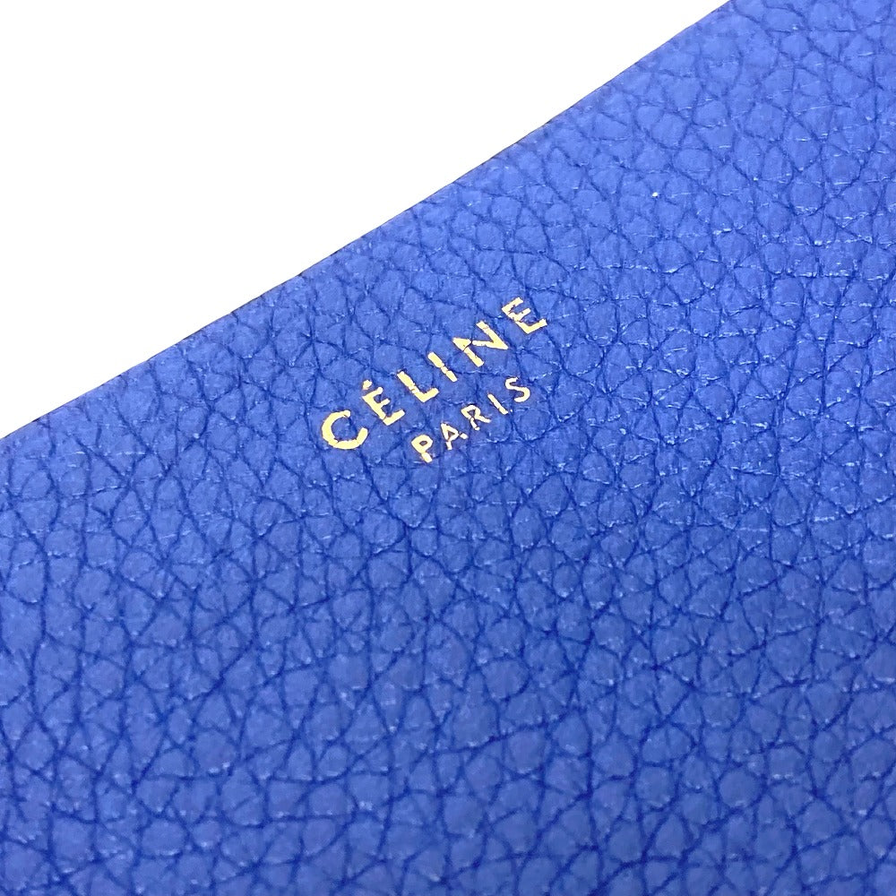 CELINE ロゴ カードケース ケース 小物 カードケース レザー レディース ブルー