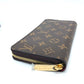 LOUIS VUITTON M41895 ジッピー・ウォレット 長財布 財布 小物 ウォレット 長財布 モノグラムキャンバス レディース フューシャ ブラウン