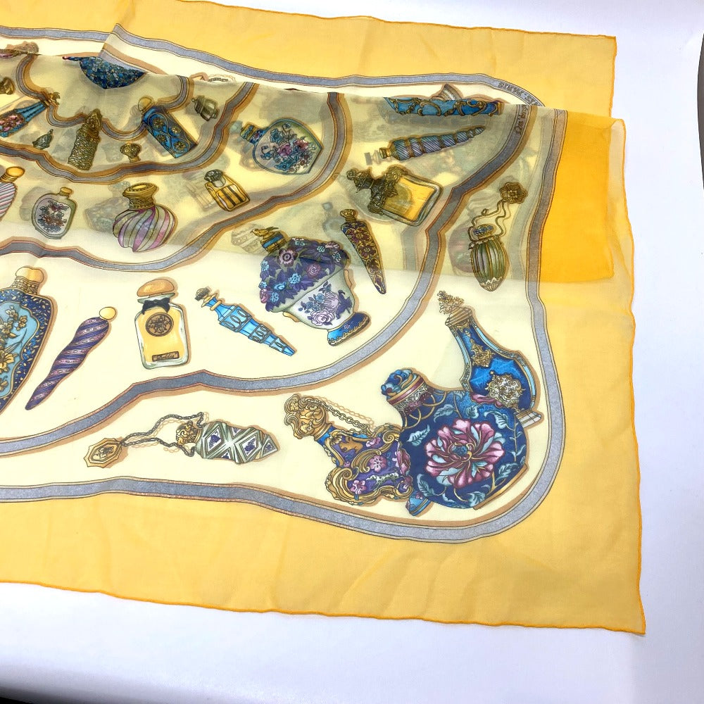 HERMES Qu importe le flacon スカーフ 小物 シルク カレ90 スカーフ シルク レディース イエロー - brandshop-reference