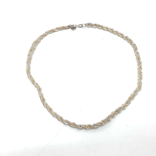 TIFFANY&Co. コンビ ツイスト チェーン ネックレス 小物 アクセサリー ネックレス K18YG/SV925 レディース シルバー×ゴールド - brandshop-reference