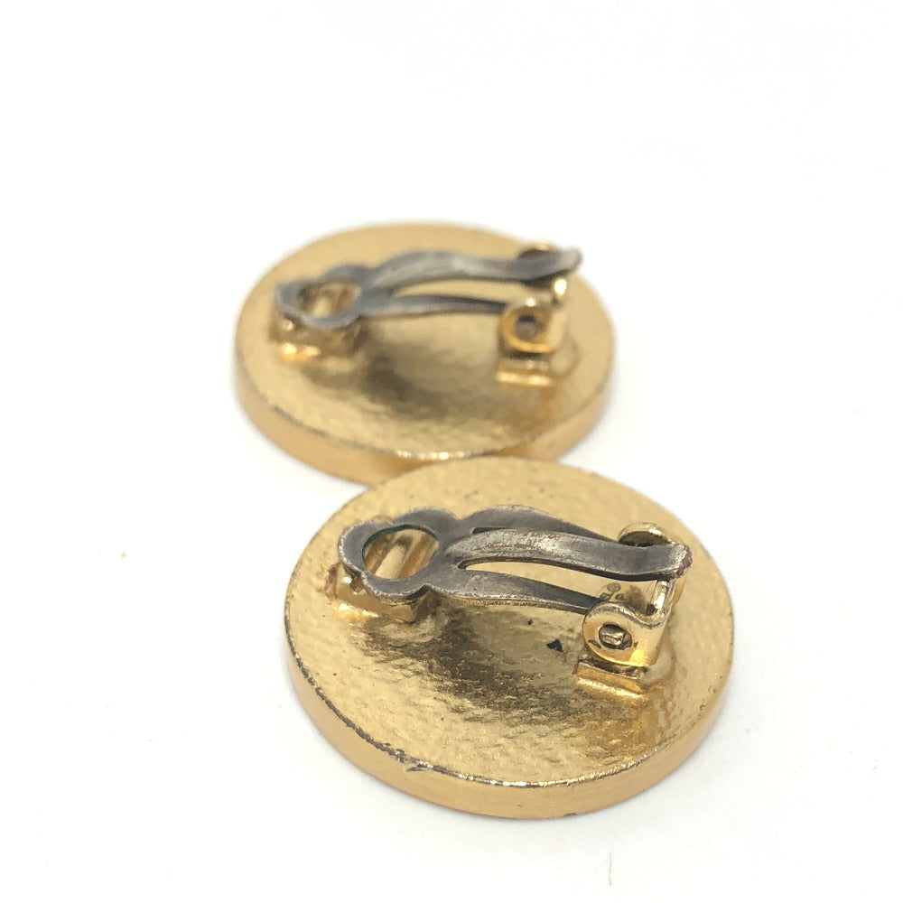 CHANEL 01Ｐ ココマーク アクセサリー ヴィンテージ クリップ式 耳飾り イヤリング メタル レディース レッド×ゴールド - brandshop-reference