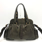 BVLGARI Leoni Bag 2-Way Handbag, Shoulder Bag, Crossbody Bag, Tote Bag, Leather, Women's, Bronze