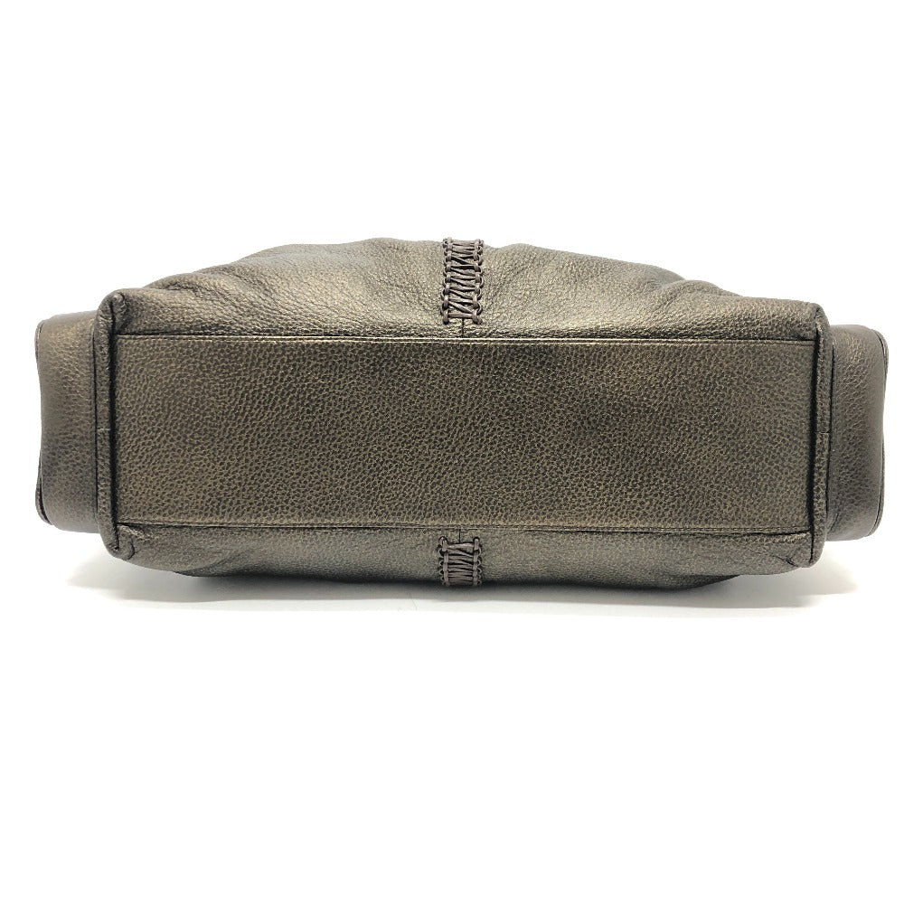 BVLGARI レオーニ カバン 2WAY ハンドバッグ ショルダーバッグ 斜め掛け トートバッグ レザー レディース ブロンズ - brandshop-reference