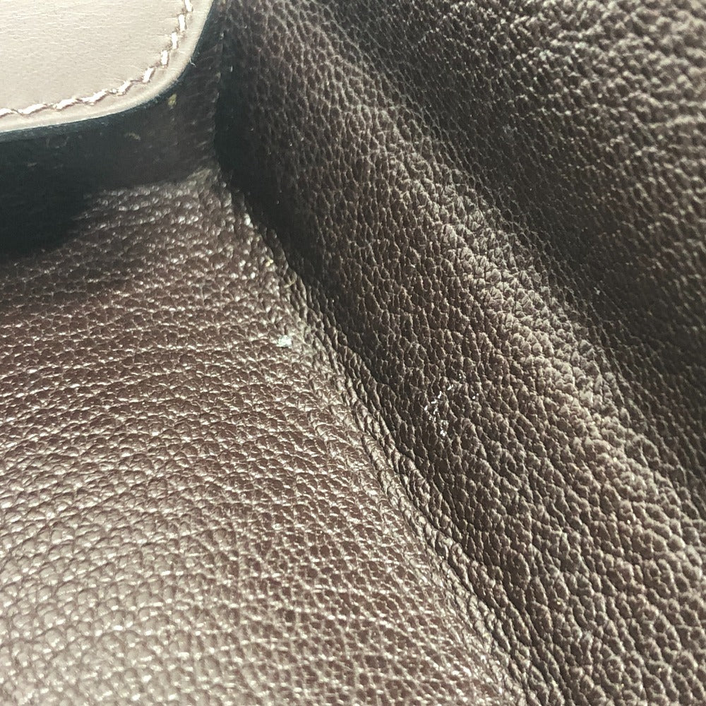 HERMES ドゴン セリエ BOX カバン 小物入れ スクエアクラッチ ミニバッグ パーティーバッグ ポーチ ボックスカーフ レディース ブラウン - brandshop-reference