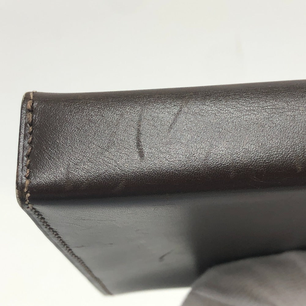 HERMES ドゴン セリエ BOX カバン 小物入れ スクエアクラッチ ミニバッグ パーティーバッグ ポーチ ボックスカーフ レディース ブラウン - brandshop-reference