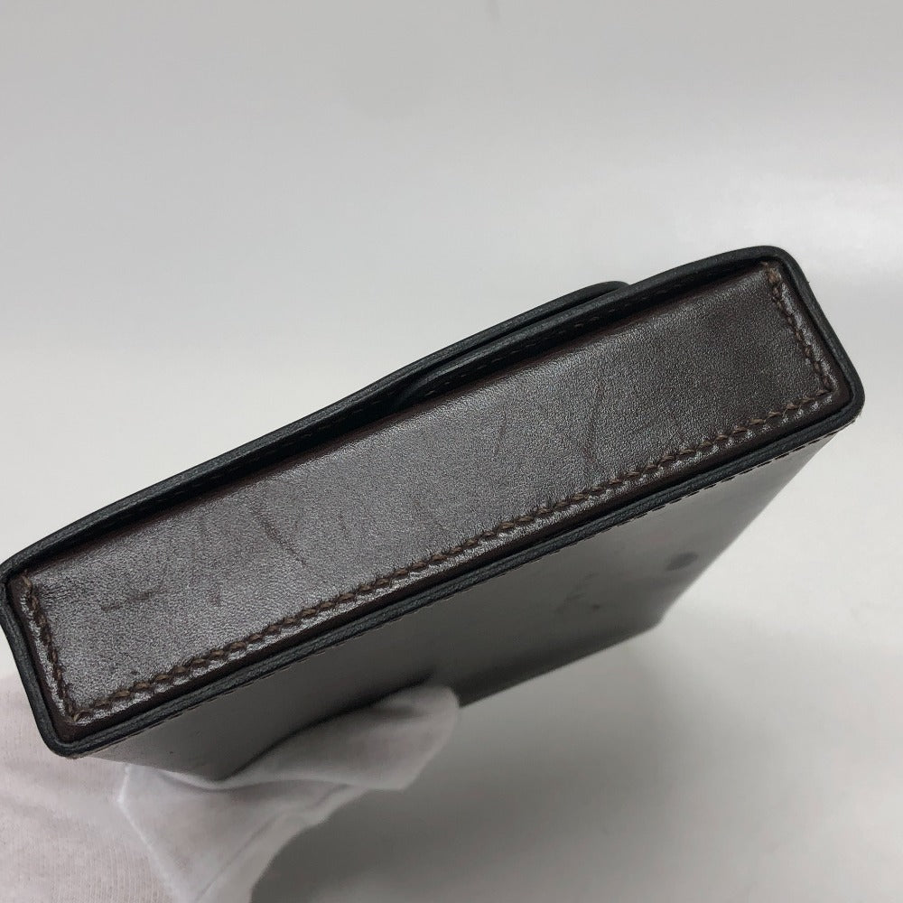 HERMES ドゴン セリエ BOX カバン 小物入れ スクエアクラッチ ミニバッグ パーティーバッグ ポーチ ボックスカーフ レディース ブラウン - brandshop-reference