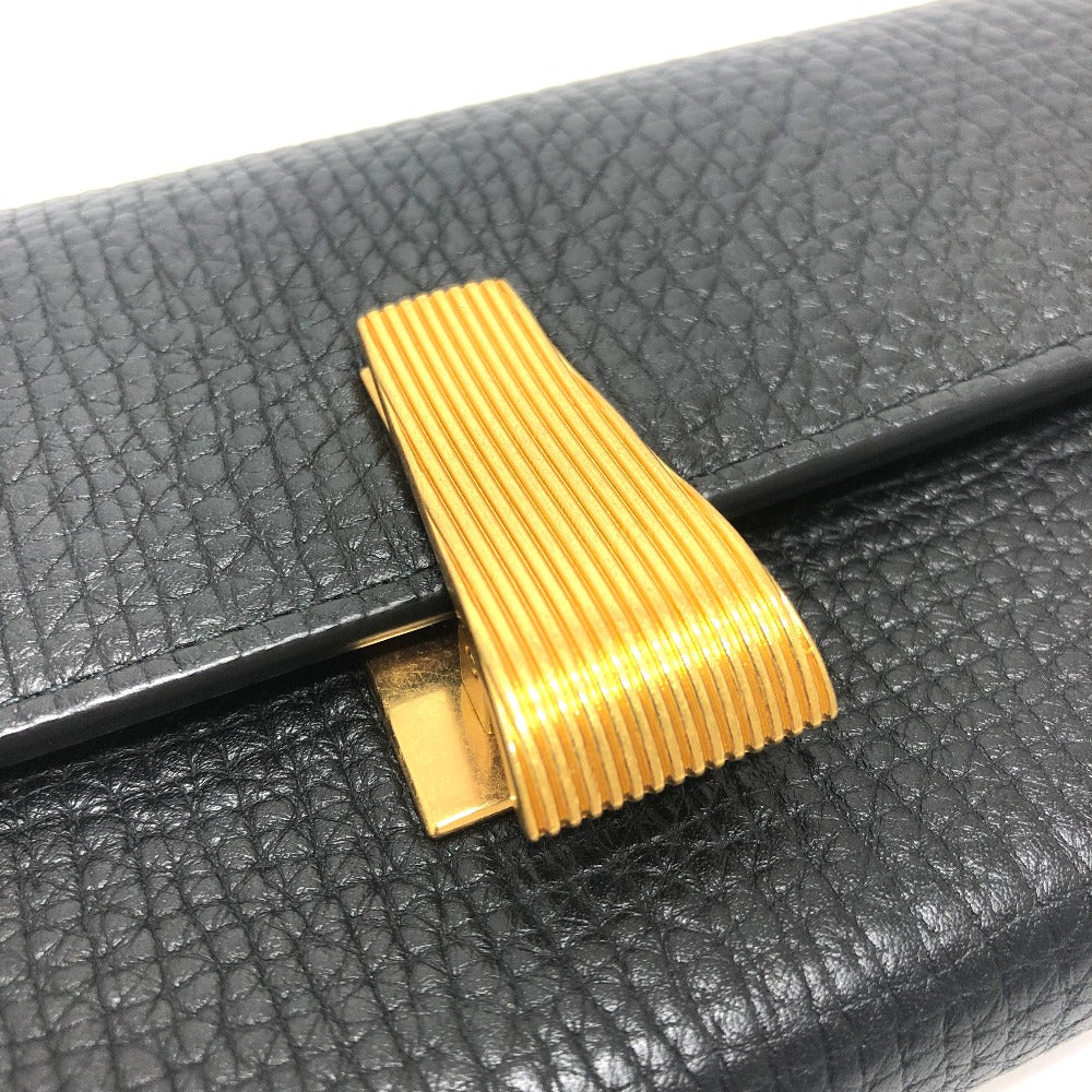 BOTTEGA VENETA パルメラート ２つ折り長財布 コンチネンタルウォレット ロング 長財布 レザー レディース ブラック - brandshop-reference