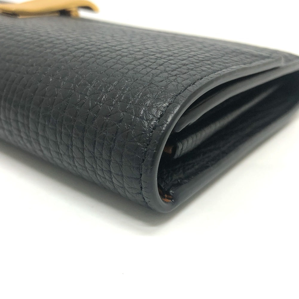 BOTTEGA VENETA パルメラート ２つ折り長財布 コンチネンタルウォレット ロング 長財布 レザー レディース ブラック - brandshop-reference