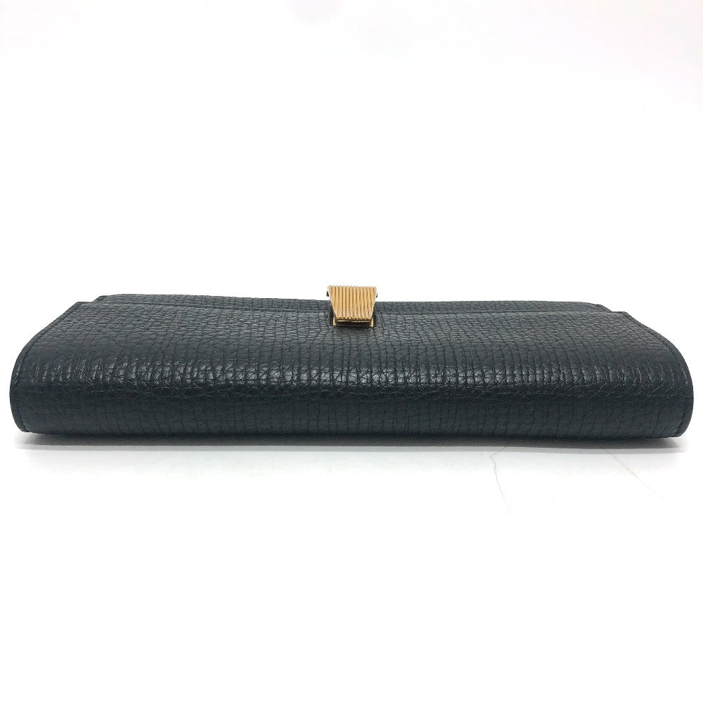 BOTTEGA VENETA パルメラート ２つ折り長財布 コンチネンタルウォレット ロング 長財布 レザー レディース ブラック - brandshop-reference
