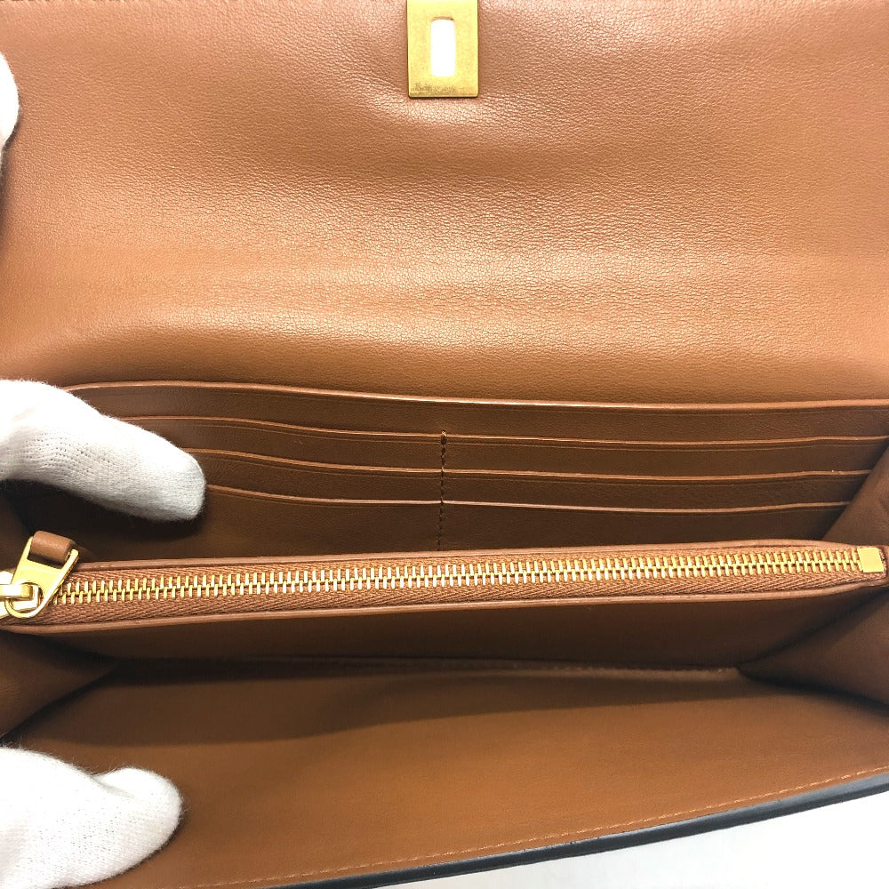 BOTTEGA VENETA パルメラート ２つ折り長財布 コンチネンタルウォレット ロング 長財布 レザー レディース ブラック - brandshop-reference