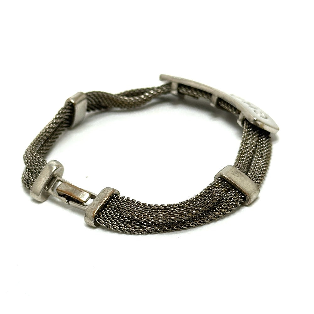 CHANEL ロゴ プレート チェーン アクセサリー ファッション 小物 ブレスレット メタル レディース シルバー - brandshop-reference