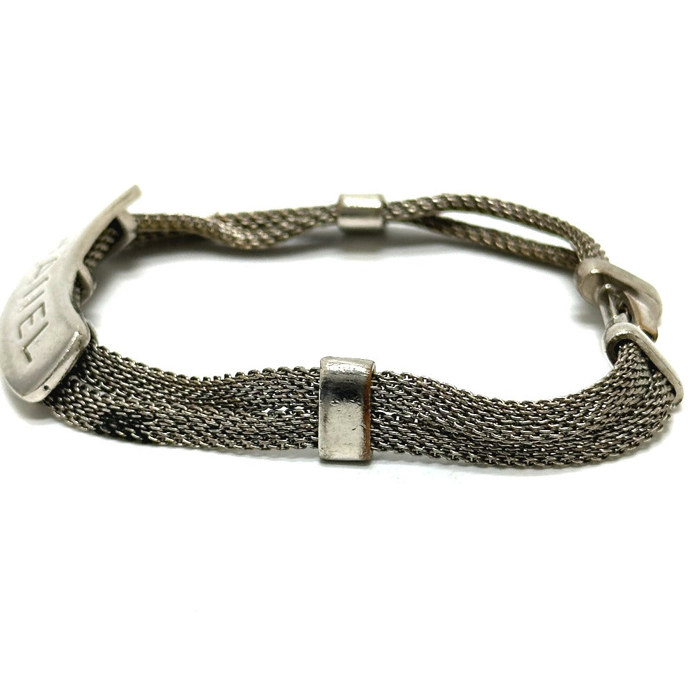 CHANEL ロゴ プレート チェーン アクセサリー ファッション 小物 ブレスレット メタル レディース シルバー - brandshop-reference
