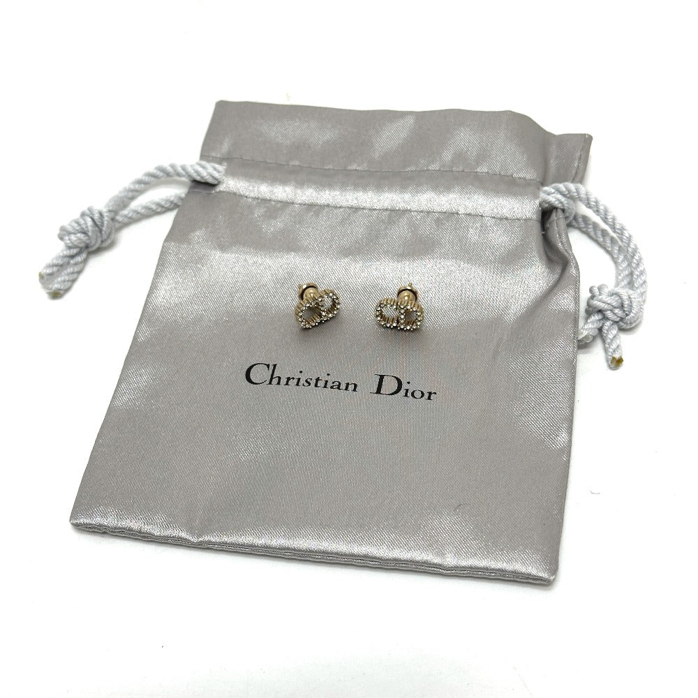 Dior CD クレール ディー リュヌ ホワイトクリスタル アクセサリー ピアス GP レディース ゴールド - brandshop-reference