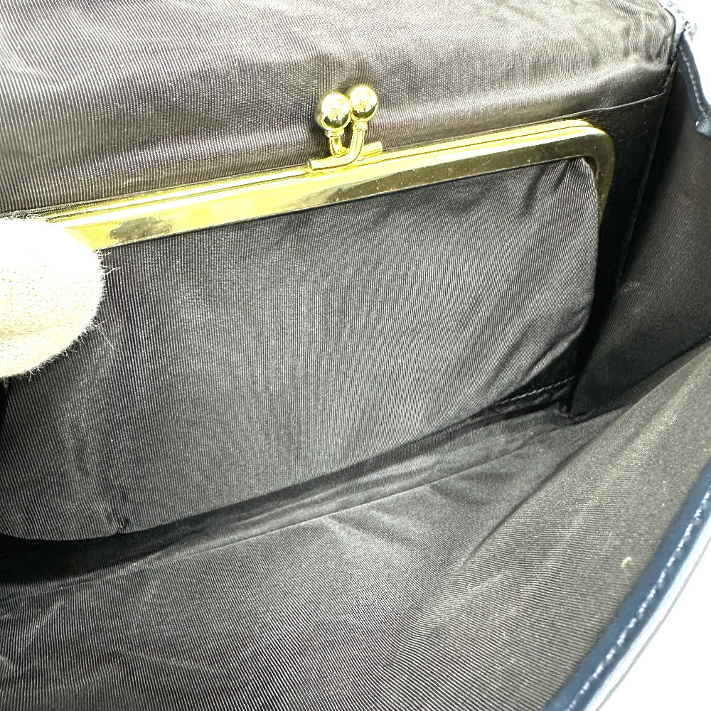 Dior トロッター ジャガード ヴィンテージ フラップ  ロングウォレット がま口 長財布 ジャガード レディース ネイビー - brandshop-reference