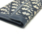 Dior トロッター ジャガード ヴィンテージ フラップ  ロングウォレット がま口 長財布 ジャガード レディース ネイビー - brandshop-reference