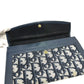 Dior トロッター ジャガード ヴィンテージ フラップ  ロングウォレット がま口 長財布 ジャガード レディース ネイビー - brandshop-reference