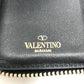 VALENTINO Ｖロゴ 二つ折り財布 ミドルウォレット 小物 2つ折り財布 レザー ユニセックス ブラック - brandshop-reference